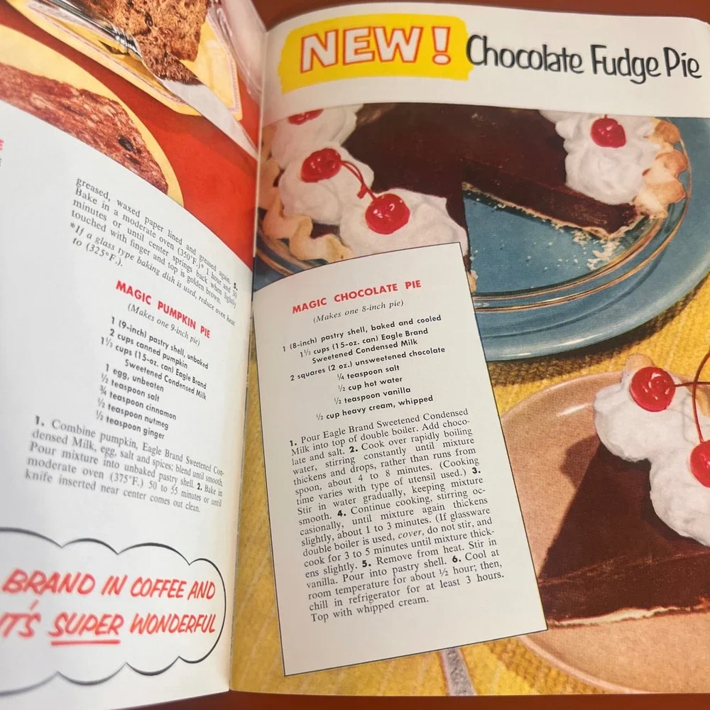 Vtg 1952 Borden's Eagle Brand 70 Magic Recipes Cookbook Elsie the Cow Booklet